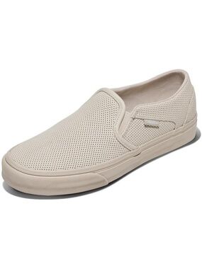 Women's Mono Perf Oatmeal Closed Toe Slip On Asher Adult Low Top Sneaker